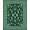 Green, Pattern 2, variant on ODIKA 4'x6' Machine Washable Non-Slip Area Rug, Elegant Vine Trellis Border Jacquard High Traffic Rug, Green, 522218