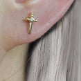 thumbnail image 6 of Plain Cross Sword Flat Back Piercing Earring, 6 of 9