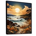 thumbnail image 2 of Designart "Sunkissed Sands by the Coast" Nautical & Beach Floater Framed Wall Decor, 2 of 7