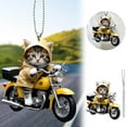thumbnail image 2 of Hip Hop Riding A Motorcycle Cartoon Acrylic Keychain Pendant Car Key Backpack Pendant, 2 of 6