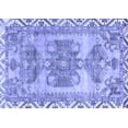 thumbnail image 1 of Ahgly Company Machine Washable Indoor Rectangle Persian Blue Traditional Area Rugs, 2' x 3', 1 of 4