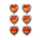 thumbnail image 2 of Nuevos pendientes colgantes grandes estilo bohemio para mujer, con forma de corazón de rosa y diamantes de imitación, E1555, oro verde, 2 of 5