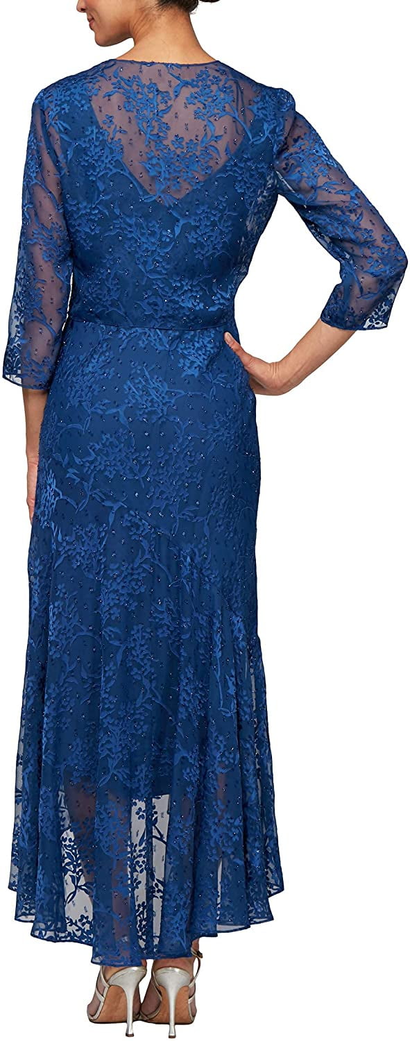 green emerald velvet dress Alex Evenings Women's Short Embroidered Mother of The Bride Jacket Dress,  Wedding Guest (Plus Size), Ice Sage, 14W at Amazon Women's Clothing store main image 1