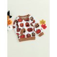 thumbnail image 3 of xiaxaixu Chandails en Molleton d'Halloween pour Filles, Manches Longues, Col Rond, Imprimé Citrouille, 3 of 7