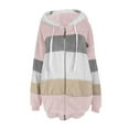 thumbnail image 6 of SERTG Boys Girls Plus Size Long Style Fleece Hooded Jacket Double Sided Plush Long Sleeve Fall Winter Casual Warm Fashion Zip Outerwear Coat for kids 5-14 Years(Pink,13-14 Years), 6 of 7