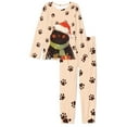 thumbnail image 5 of FOR U DESIGNS Christmas Cat Pajamas for Women Set Long Sleeve Sleepwear for Women 2 Piece Size XS Pjs Lightweight Lounge Pants with Pockets Nightwear Crewneck Tops, 5 of 6