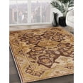 thumbnail image 2 of Ahgly Company Indoor Round Mid-Century Modern Brown Sand Brown Oriental Area Rugs, 7' Round, 2 of 6