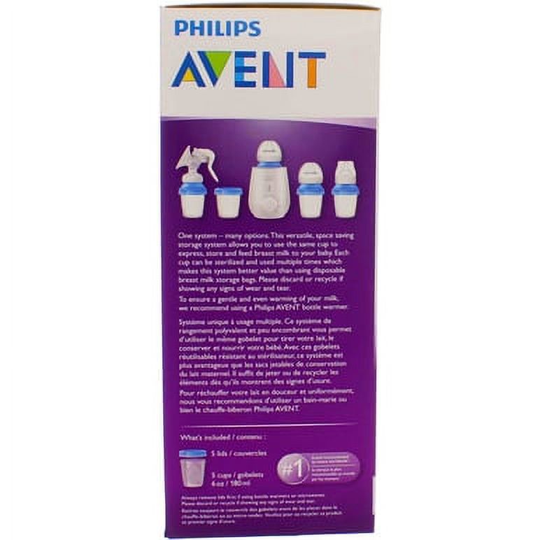 Philips Avent SCF619/05 Breast milk storage cups (5x 6oz