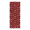 thumbnail image 3 of Unique Loom Trellis Shag Collection Area Rug - Ruth (2' x 5' Runner Burgundy Red/Ivory), 3 of 10