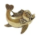 thumbnail image 4 of Estatua de pez de latón, figura de pez, centro de mesa, artesanía, figura de animal marino para Estilo B, 4 of 9