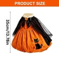 thumbnail image 4 of 2 Pcs Halloween Witch Themed Dress and Hat Set for 19 to 23 Inch Porch Goose Statue Fall Yard Decor with Black Cat and Pumpkin Motifs, 13.78 Inch, Clear, 4 of 7