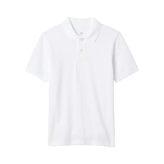 Camisa GAP Piqué Polo Optic White XL para niños