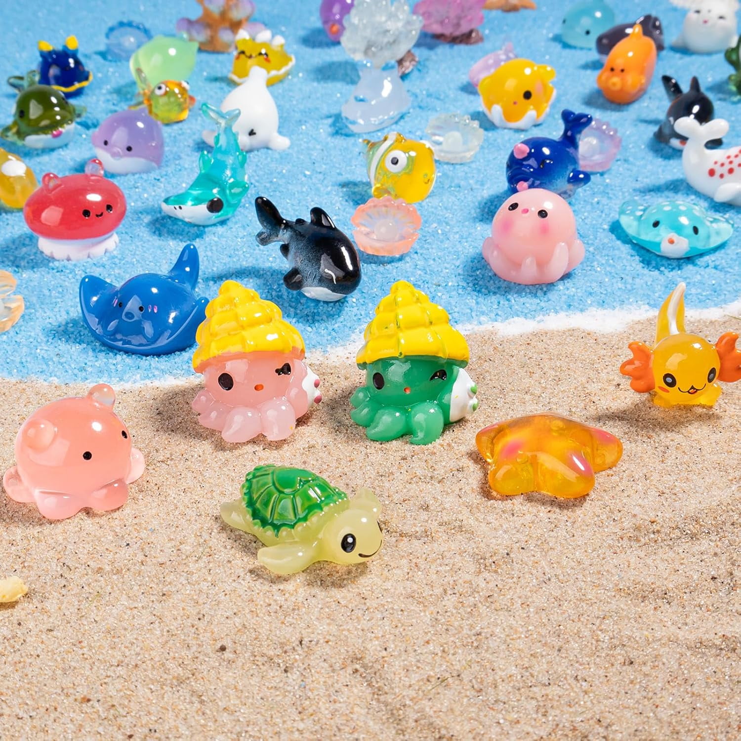 48 Mini Axolotls En Résine – 3 Styles Adorables Pour Déco Jardin, Maison De Poupée Ou Loisirs Créatifs