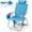 Blue, variant on WoofPaw Backpack Beach Chair, 5 Level Adjustable Positions Beach Chair with Back Storage Bag, Cooler Pouch and Side Bags for Beach Poolside Lawn Green white