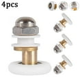 thumbnail image 3 of 4Pcs Shower Room Pulley Bathroom Sliding Glass Door Wheels Nylon Copper Roller, 3 of 7