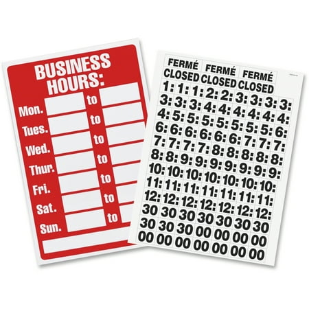 Headline Business Hours Sign