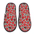 thumbnail image 2 of KLL Cute Tomato Slippers for Women Men House Slip on Indoor Outdoor Bedroom Furry Fleece Lined Ladies Comfy Anti-Skid Rubber Hard Sole-Large, 2 of 8