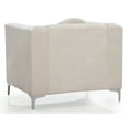 thumbnail image 6 of Glory Furniture Pompano Velvet Upholstered Chair in Ivory, 6 of 8