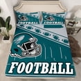 thumbnail image 2 of jejeloiu Football Game Twin Sheet Sets,Kids Ball Games Bedding For Rugby Boys 3 Pieces, 2 of 7
