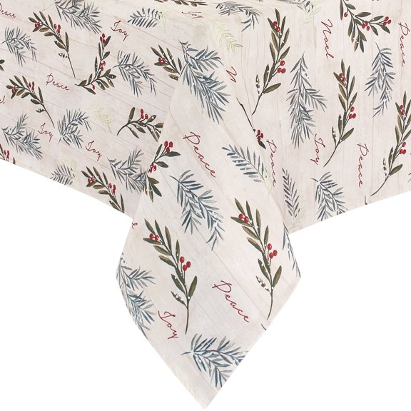 Elrene Home Fashions Holiday Tree Trimmings Tablecloth, Multi, 52" x 70" Rectangle
