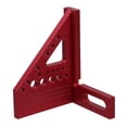 thumbnail image 5 of HOOWIFFY Red Aluminum Alloy Woodworking Angle Ruler for Accurate Measuring and Marking Tools in Carpentry and Projects, 5 of 7