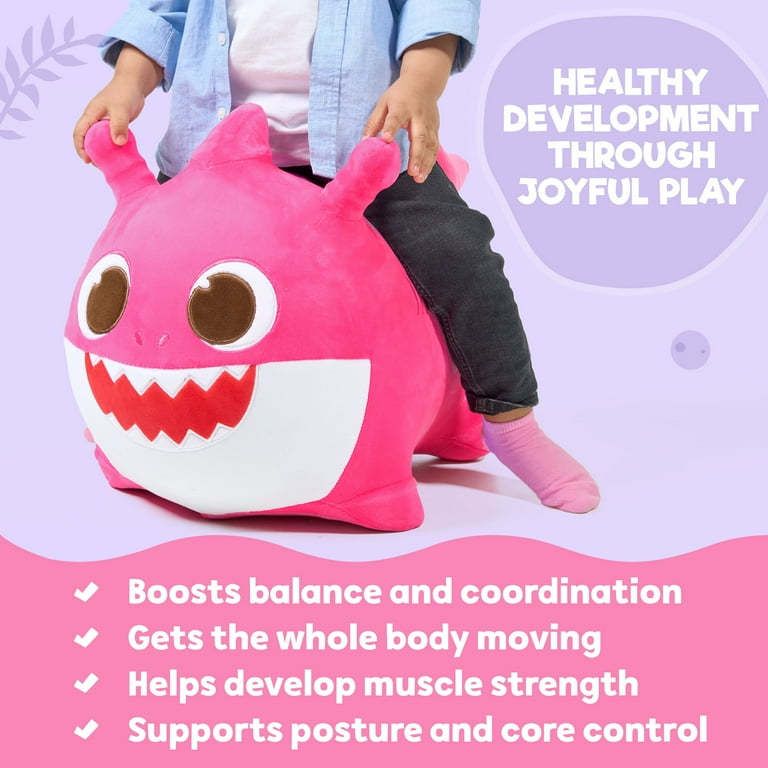 Baby Shark Mommy Shark Hopper Plush Toy - Inflatable Ride On