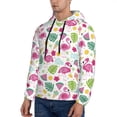 thumbnail image 3 of Sikiie Cute Flamingo Men's Hoodie, Essentials Hoodie, Sweatshirt, Pullover Hooded Sweatshirt for Men-Medium, 3 of 7