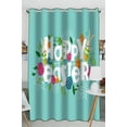 thumbnail image 1 of EREHome Colorful Happy Easter flowers eggs and rabbit Blackout Window Curtain Drapery Panels 52x84 Inch One Piece, 1 of 1