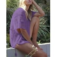 thumbnail image 2 of Swim Cover Ups for Women Crochet Bathing Suit Cover Up Sexy Swimsuit Cover Up Hollow Out Seethrough Beach Cover Up with Tassel Shermie, 2 of 5