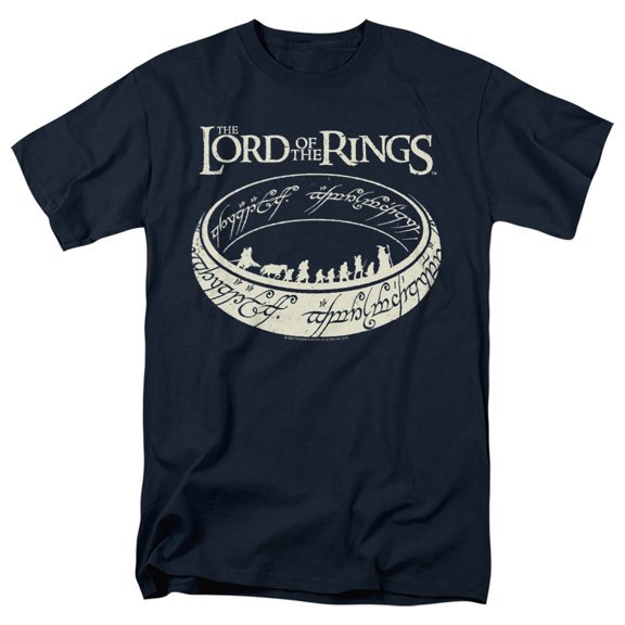 Lord Of The Rings The Journey Unisex Adult T Shirt, Navy, Small