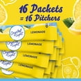 thumbnail image 6 of Crystal Light Drink Mix, 16 Pitcher Packets, for Flavorful Hydration and Shareable Refreshment, Lemonade, flavored with other natural flavor Zero Sugar, Low Calorie, 8.6 oz, 6 of 16