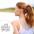 thumbnail image 3 of WEUVEB 3Ud Clips Para El Con En Aleación Plateada Accesorios Para Peinados Y Eventos, 3 of 6