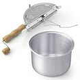 thumbnail image 2 of Cook N Home 02626 6 Quart Aluminium Stovetop Popcorn Popper Silver, 2 of 7