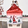 thumbnail image 1 of ruzhgo Christmas Chair Covers Chair Back Covers with Winter Snowman Santa Elk Pattern for Festive Decoration Dinner, 1 of 8