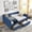 Blue, variant on Mintazer Queen Upholstered Daybed with 2 Storage Drawers, Modern Sofa Bed for Living Room & Bedroom, Yellow