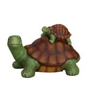 Mainstays Outdoor Turtle and Baby Garden Statuary, 9.25 in L x 6 in W x 6 in H