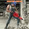 thumbnail image 5 of EastVita 3600W Demolition Jack Hammer 95A Jack Hammer Concrete Breaker Tool Kit, Set of 6 W/Case, Noise-Canceling Earplug, Shoulder Strap, 5 of 8