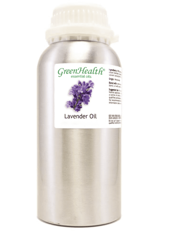 Lavender Essential Oil - 16 fl oz (473 ml) Aluminum Bottle w/Plug Cap - Therapeutic Grade - GreenHealth