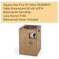 thumbnail image 6 of Sophia & William 16" Cylindrical Patio Gas Fire Pit 30000 BTU, 6 of 8