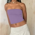 thumbnail image 4 of Mgmyaa Womens Strapless Tube Tops Basic Backless Sleeveless Bandeau Going Out Crop Tops Blouses Summer Clothes, 4 of 8