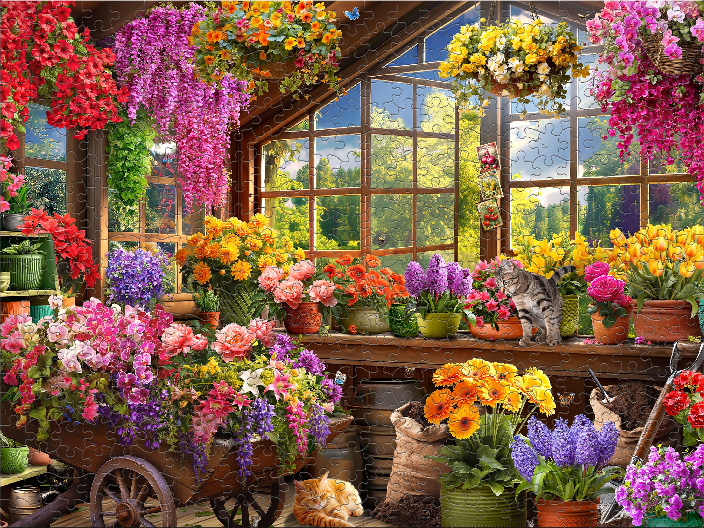 Ceaco Colorful Potting Shed (Jessica White) 500 Piece Interlocking Jigsaw Puzzle