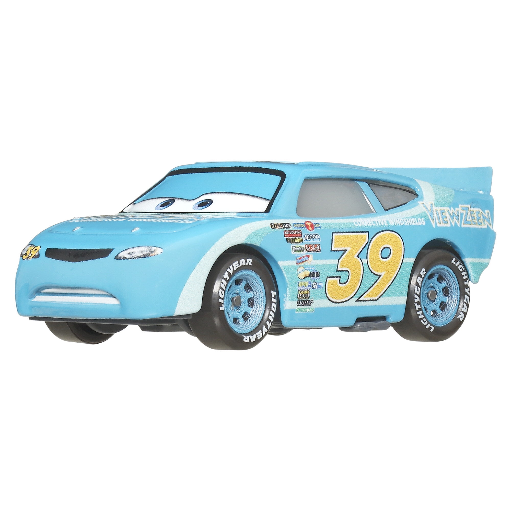 Pixar Cars Metal Series 1:55 Scale, Darrell Cartrip (Silver Body