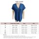 thumbnail image 3 of Camisa de cuello en V de manga corta, blusa de manga corta con botones y cuello en V, blusa de color puro, funcionamiento suave, 3 of 3