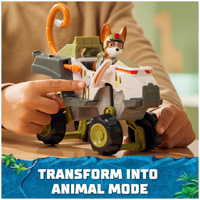 PAW Patrol Jungle Pups – Veicolo Scimmia Di Tracker Con Figura Azione, Giocattolo Per Bambini 3+ Anni