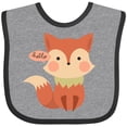 thumbnail image 3 of Inktastic Cute Fox Hello Boys or Girls Baby Bib, 3 of 4