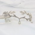 thumbnail image 1 of Diadema de boda con hojas de cristal, diadema nupcial para dama de honor, banda para la frente, Tiara nupcial con diamantes de imitación, corona (1 unidad), 1 of 5