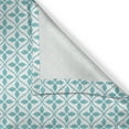 thumbnail image 6 of Ambesonne Contemporary Grommet Curtain, Waves and Flowers, 50" x 63", Turquoise and White, 6 of 6