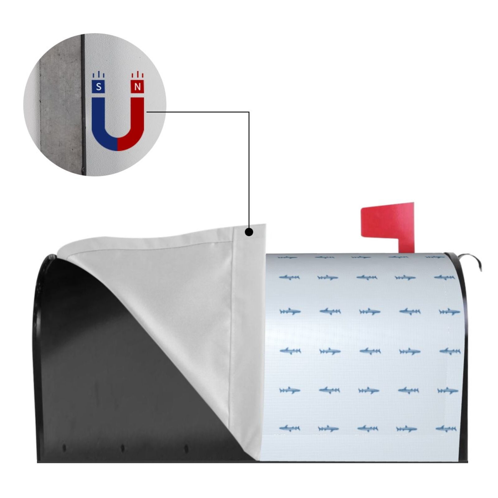 Kdxio Magnetic Mailbox Cover 21x18 in Mailbox Cover Outdoor Decoration Holiday Mailbox Covers for Home Garden Yard-21x18 in