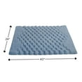 thumbnail image 2 of Knightsbridge Luxurious Block Pattern High Quality Year Round Cotton With Non-Skid Back Bath Rug 24" X 40" Light Blue, 2 of 2