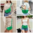 thumbnail image 6 of HAWEE Pure Colour Crossbody Bag Bum Bag for Women,Two Way Zipper Belt Bag with Adjustable Strap,Fashion Waist Packs for Traveling Workout, 6 of 7